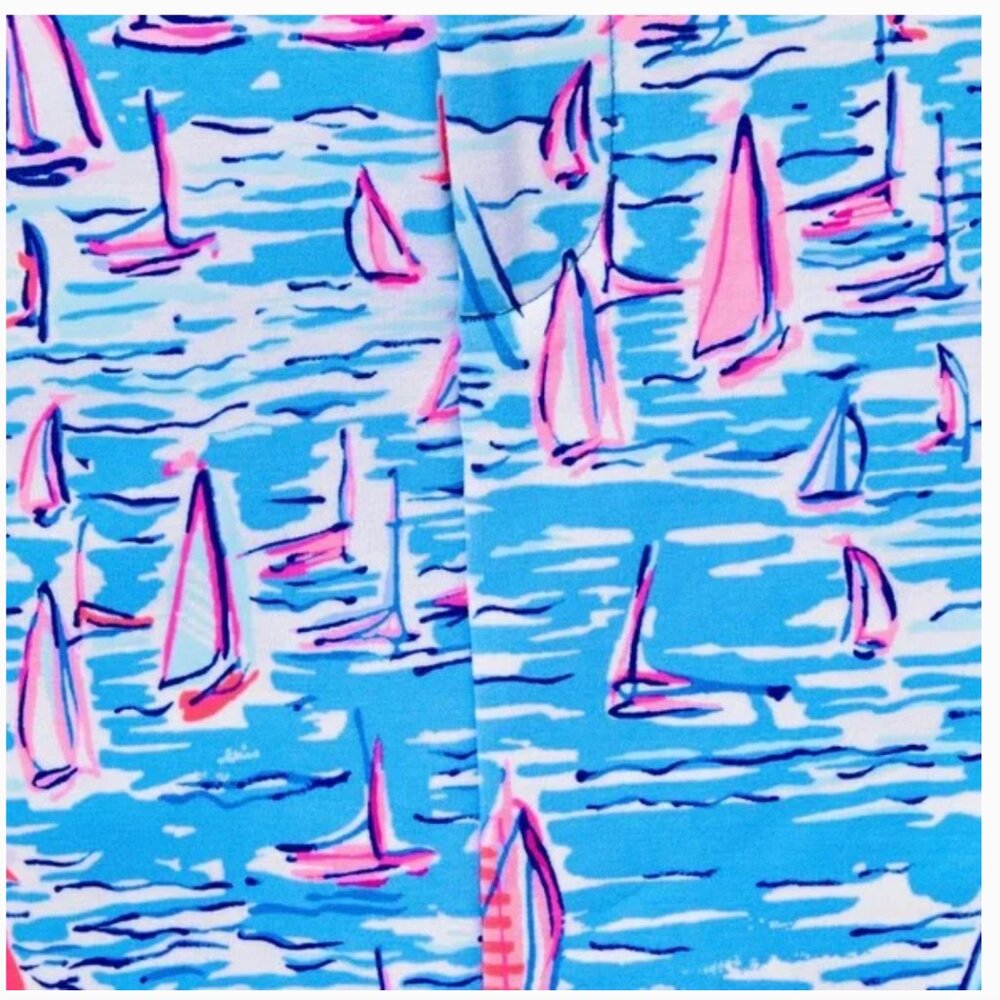 Lilly Pulitzer Colette Skort Zanzibar Blue Boatylicious Scalloped Skort - Picture 8 of 17